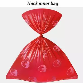 Thick Eco Dogs Poop Bags Set Degradable Strawberry Scented Dog Poop Bags Outdoors Portable Collect Feces Bag Strong Household