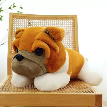 Thick Eyelids Shar Pei Dog Plush Doll Lying Animals Stuffed Toys Shar Pei Dog Plush Toy Christmas 25cm-Style 2