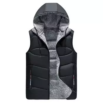 Thick Reversible Unisex Sleeveless Jacket Winter Vest Warm Men Casual Sport Coat Tag L=US S