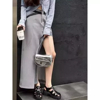 ~ Thick-soled bag head sandals women s summer new retro woven casual hollow pig cage beach shoes 35