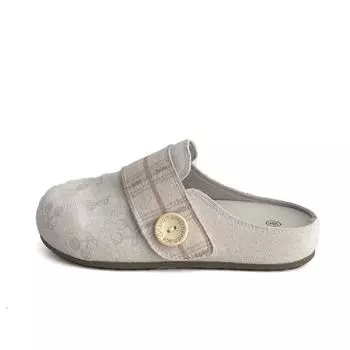 Thick-soled cherry print female summer lazy bag head half slippers wearing belt buckle shoes 35 хаки