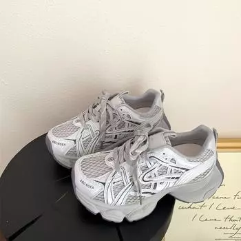 Thick-soled children s summer new thin mesh breathable small height increase sports sandals versatile 35 серый