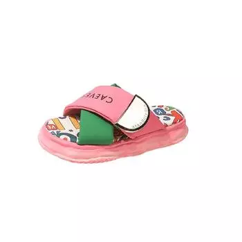 Thick-soled cool slippers women s summer wear graffiti year new Internet celebrity super fire European goods graffiti beach sandals stepping on shit f 35