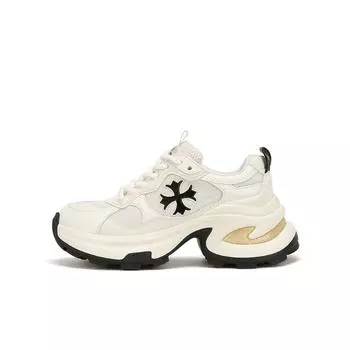 Thick-soled dad shoes women s new spring leather breathable versatile sports small man height increase 7cm women s shoes 35