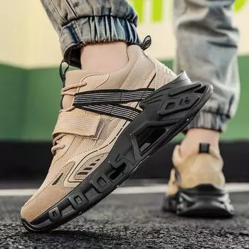 Thick-soled heightening dad shoes men s spring and autumn new breathable and wear-resistant casual sports running shoes youth personalized men s shoes 39