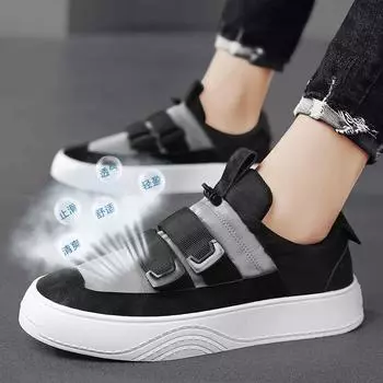 Thick-Soled Heightening Men S Board Shoes, Daily Outdoor Leisure, Breathable And Comfortable Sports Board Shoes, Lace-Up-Free Men S Shoes 39