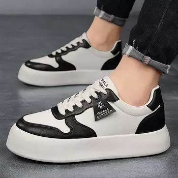 Thick-soled heightening men s shoes autumn 2024 new Harajuku niche trendy shoes teenage students casual board shoes men s 39