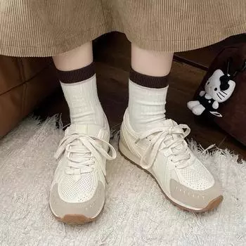 Thick-soled heightening mesh dad shoes women s 2024 spring and autumn new versatile Forrest Gump shoes casual sports shoes white shoes tide 35 белый