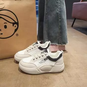 Thick-soled heightening women s shoes summer new mesh breathable sports shoes versatile casual women s shoes 35