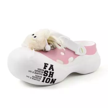 Thick-soled hole shoes for women to wear summer heightening non-slip slippers EVA deodorant breathable cartoon versatile beach bag head mop 35-36