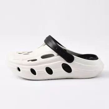 Thick-soled hole shoes men s summer non-slip beach outdoor cool slippers leaking shoes men s sandals 38-39