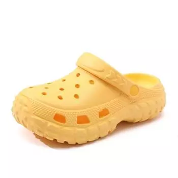 Thick-soled hole shoes women s summer outer wear new height-increasing sports beach sandals seaside bag head slippers summer 35-36