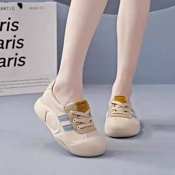 Thick-soled lightweight mesh women s shoes summer new casual board shoes fashion versatile trend dad shoes T 35 серебряный