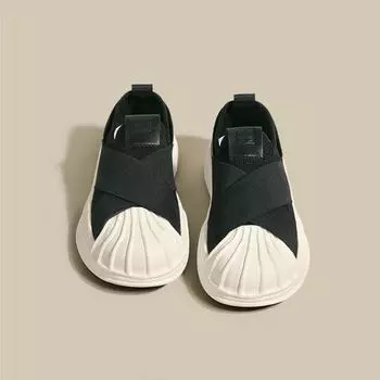 thick-soled little white shoes women s new cross-woven casual sports shoes dissolving bottom whiteboard shoes lazy shoes women 35