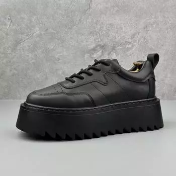 Thick Soled Men s 2025 Spring and Autumn New Height Increasing Fashionable Versatile Trend Casual Breathable Board Shoes 39