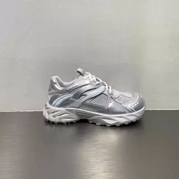 Thick-soled non-slip women s summer new fashion versatile sports and leisure mesh lace-up white shoes 35