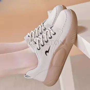 Thick Soled Round Toe Shallow Cut Low Cut Board Shoes Are Comfortable Breathable Casual and Versatile Outdoor Sports Shoes 36