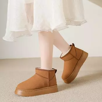 Thick Soled Snow Boots,Autumn and Winter Cotton Shoes 35