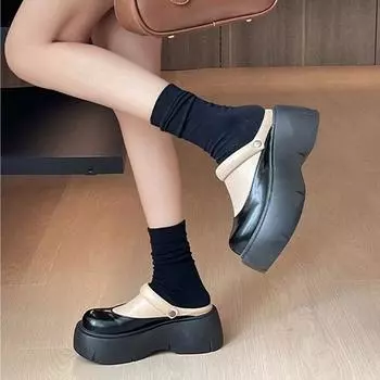 Thick-soled thick-heeled cool slippers women s spring and summer 2024 new casual fashion muffin bottom outer wear bag head slippers tide 35 абрикосовый