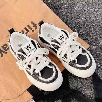 thick-soled versatile little white shoes women s spring new fashion ultra-light canvas shoes niche casual board shoes women 35