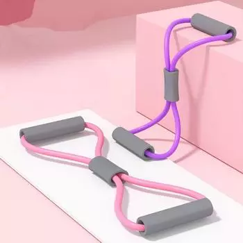 Толстая натяжная веревка для мужчин и женщин, оборудование для занятий йогой и фитнесом, натяжитель с 8 символами, натяжитель для раскрытия плеч, натяжитель для красивой спины