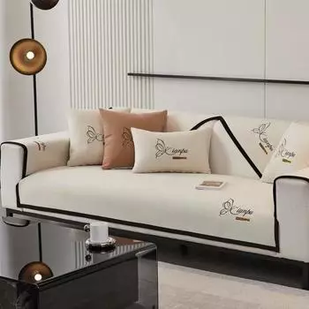 Thicken Chenille Sofa Cover Universal Anti-Slip Couch Cover Towel Soft Sofa Protective Mats for Living Room housse de canap 70x70 A