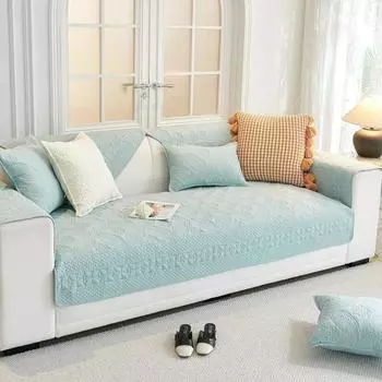 Утолщенный хлопковый диван-подушка, полотенце для дивана, нескользящий чехол для дивана в гостиной, угловой диван, полотенце для сиденья, защита дома 1pc 30x50 pillowcase
