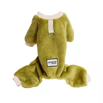 Thicken Dog Four Legged Clothes Warm Dog Pajamas Winter Dog Jumpsuit for Winter and Autumn S