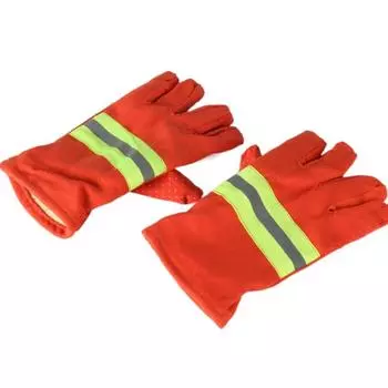 Thicken Firefighter Training Gloves Wear Resistant Fire Resistant Gloves Firefighter Training