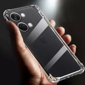 Thickened Airbag Shockproof Clear Soft Tpu Phone Case For OnePlus Ace 2V case 5g Transparent Back Cover 6.74 PHP110 funda cases For OnePlus Ace 2V чистый