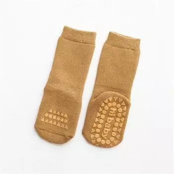 Thickened Kids Floor Socks Toddler Baby Boys Girls Pure Color Warm Non-Slip Socks Newborn Casual Cotton Socks 0-3 Y Winter New S 0to12Month