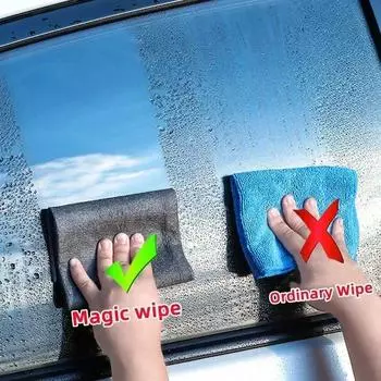 Thickened Magic Cleaning Glass Cloth No Trace Reusable Microfiber Washing Rag Car Window Glass Wipe Cleaning Towel Clean Tools 3pcs