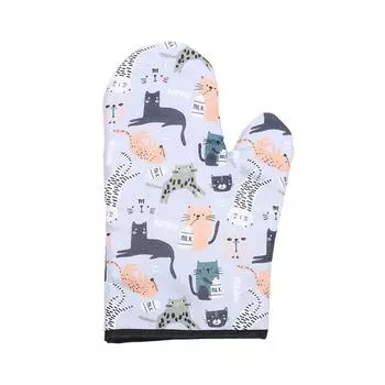 Thickened Mitts Kitchen Cooking Oven Thermal Insulation Cotton Lined Restaurant Insulation Resistant Mitts