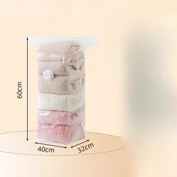 Thickened Non-pumping Three-dimensional Vacuum Compression Bag Storage Bag for Clothes Quilts Cotton Quilts and Down Jackets 40*60*32cm