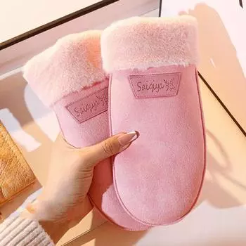 Thickened Padded Halter Gloves Fawn Bicycle Gloves Outdoor Sports хаки