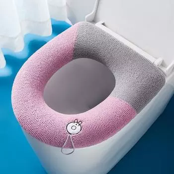 Thickened Soft Warm Zipper Toilet Seat Pad Mat Bathroom Washable Toilet Seat Cushion Covers YSL AVE