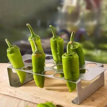 Thickened Stainless Steel Chili Grill Outdoor Multifunction BBQ Non-stick Grill Household Portable Chicken Leg Rack Kitchen Tool