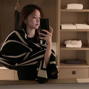 Thickened Winter Scarf Women s Ins Net Red Style Double-Sided Warm Faux Sheepskin Air Conditioner Shawl Neck Warmer 190*65cm