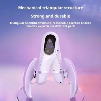 Thigh Master со счетчиком ЖК-дисплеем вращающийся портативный тренажер для мышц тазового дна светло-фиолетовый