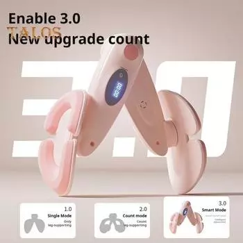 Thigh Master со счетчиком ЖК-дисплеем, вращающимся тренажером для мышц тазового дна, портативным тренажером для послеродовой реабилитации для женщин, тренажером для внутренней поверхности бедра и тазобедренного сустава розовый