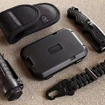 Тонкий алюминиевый держатель для наличных денег, кредитных карт, металлический кошелек, кошелек с блоком RFID, мужской ультра Black