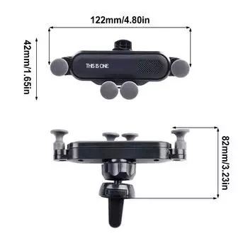 Thin and Scratch Resistant Car Mobile Phone Holder Air Vent Stand Cradle Mount Bracket for Secure Phone Placement CHINA