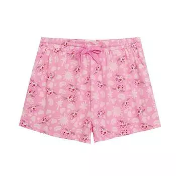 Thin and Soft Breathable Cartoon Anime Leisure Shorts Image color M