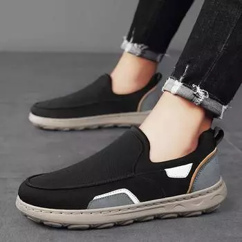 Thin cloth shoes men s denim shoes denim summer Beijing board lazy breathable shoes casual old pedals outdoor shoes 39