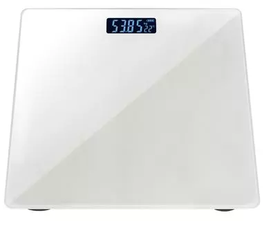 Thin digital weight scale white