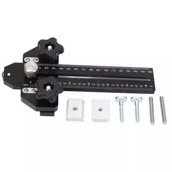 Thin Rip Jig Алюминиевый сплав Настольная пила Jig Руководство для точной резки Деревообрабатывающие принадлежности