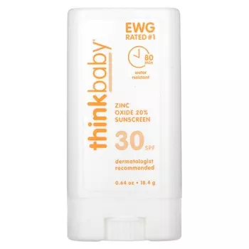 think, Thinkbaby, солнцезащитный крем-карандаш, SPF 30, 18,4 г (0,64 унции)