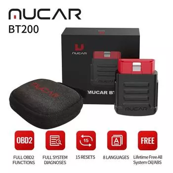 THINKCAR MUCAR BT200 OBD2 сканер инструменты полная система Бесплатная пожизненная 15 сброса автомобиля OBD2 считыватель кодов автомобильные диагностические инструменты сканер