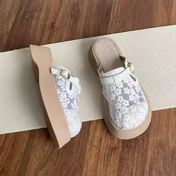 Third trimester edema shoes 2024 new maternity shoes summer soft sole non-slip one pedal summer external wear pregnancy sandals 35