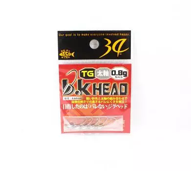 Тридцать четыре джиг-головки BK Head 0,8 грамма 5 штук в упаковке (5630)
